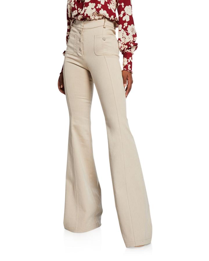 Helene High-rise Flared Pants