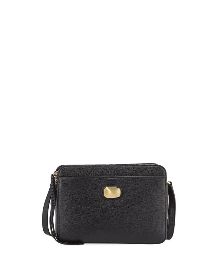 Triple-compartment Small Crossbody Bag