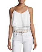 Layered Lace-trim Tank Top