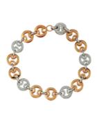 Marina Two-tone 18k Chain Bracelet W/ Diamonds
