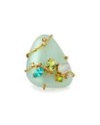 Multi-gemstone Cocktail Ring, Green