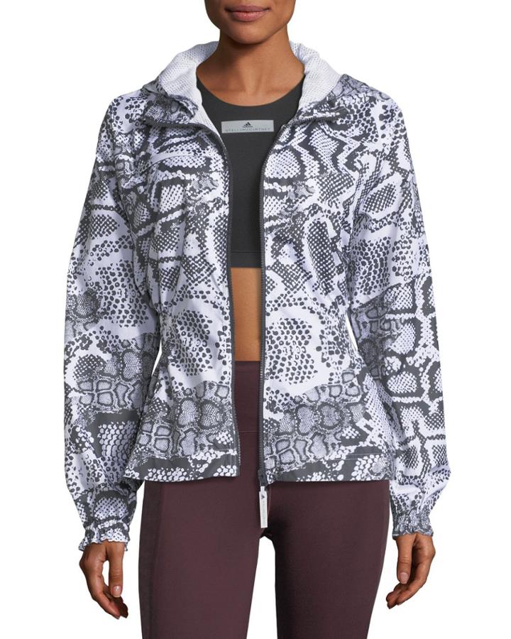 Run Zip-front Printed Performance Jacket