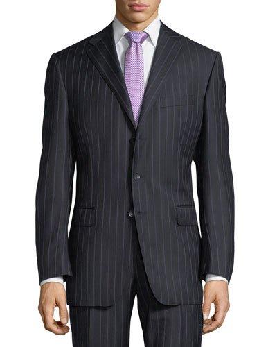 Slim-fit Pinstriped Two-piece Wool