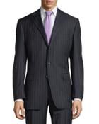 Slim-fit Pinstriped Two-piece Wool
