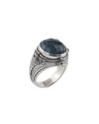 Hematite Doublet Ring With