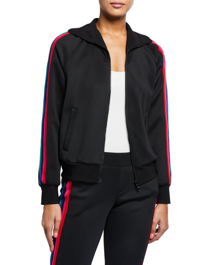 Rainbow Side Stripe Track Jacket