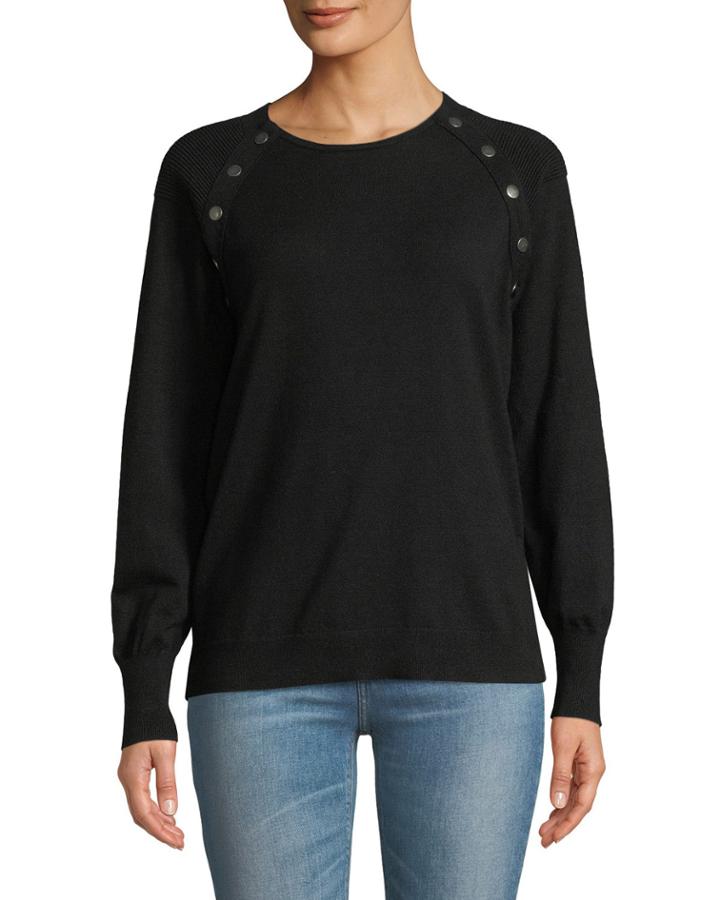Snap-trim Long-sleeve