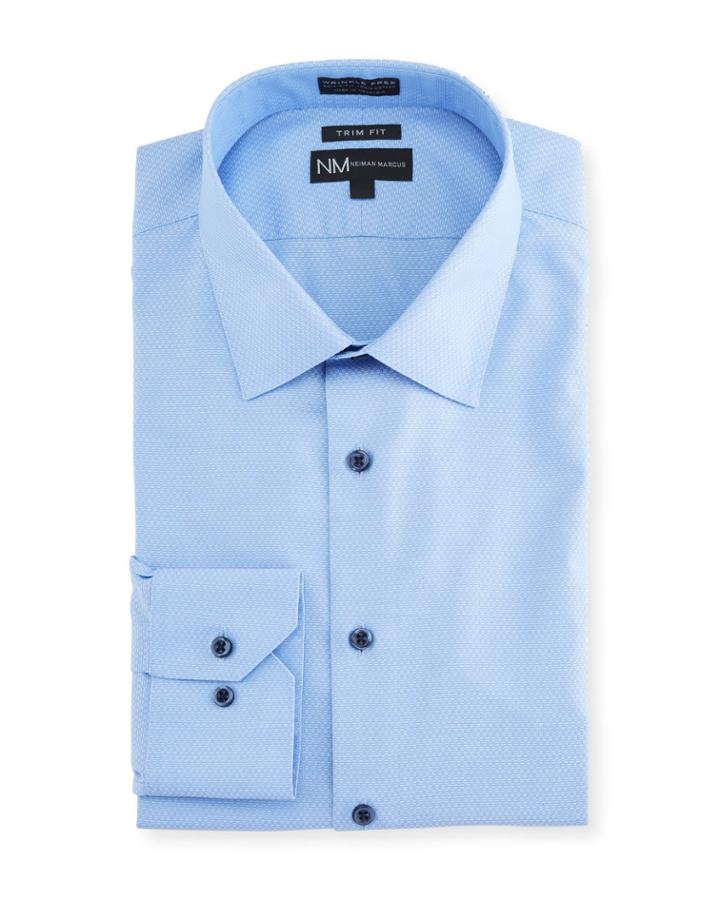 Men's Slim-fit Non-iron Textured Dress