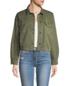 Button-down Military-style Cotton Jacket
