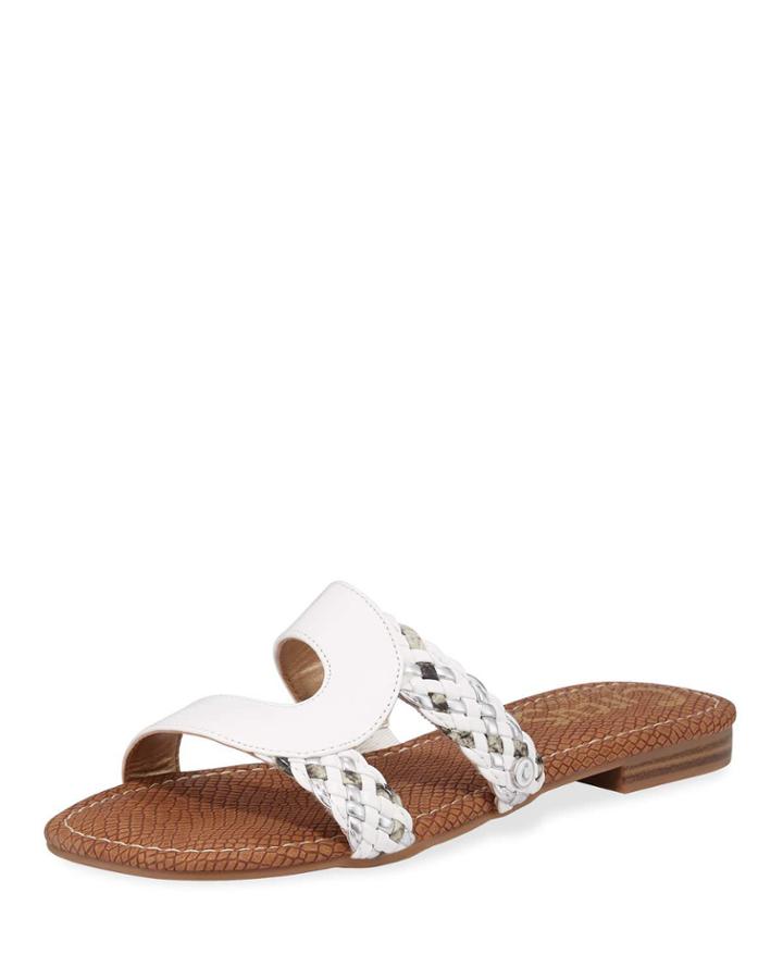 Betty Braided Faux-leather