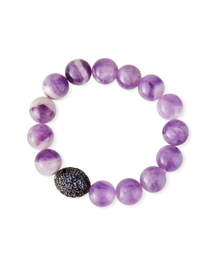 Stretchy Amethyst Bracelet