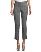 High-waist Marled Knit Cropped Pants