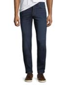 Slim-fit Straight-leg Dark Wash Jeans