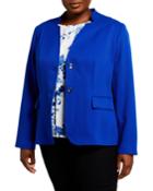 Plus Size Star Collar Jacket