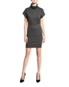 Hailee Turtleneck Blouson Dress