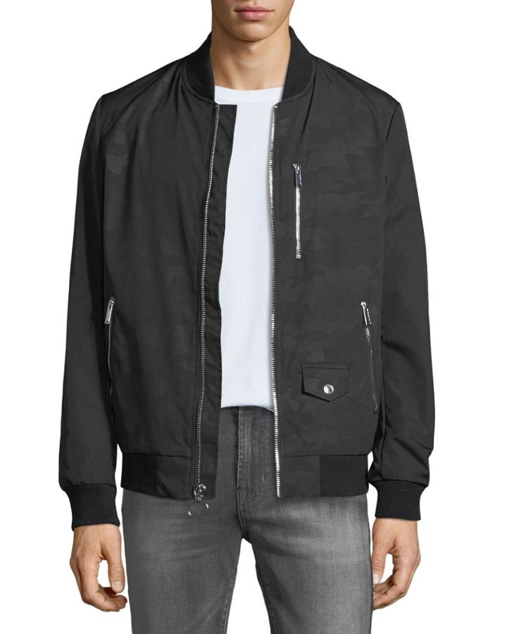 Men's Camouflage-print Bomber Jacket