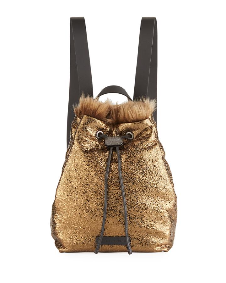 Broken-glass Effect Backpack With