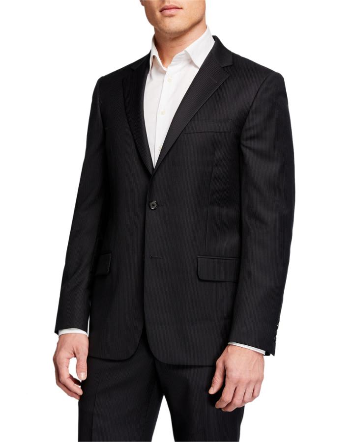 Men's Striped Wool Two-piece