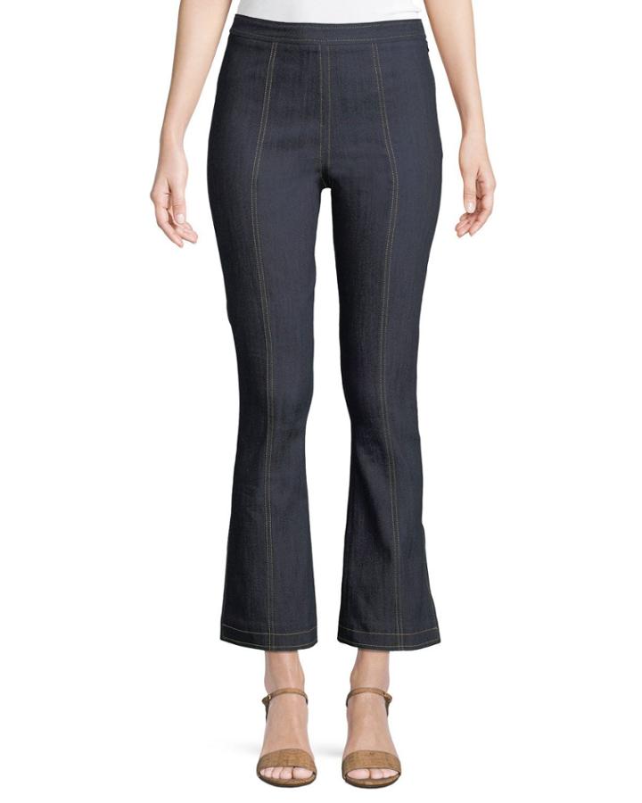Tinsley Side-zip Flare-leg Jeans