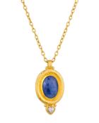 Elements One-of-a-kind Sapphire & Diamond Pendant Necklace
