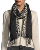 Metallic Chevron Knit