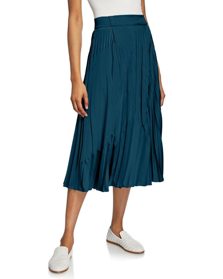 Mixed-media Pleated