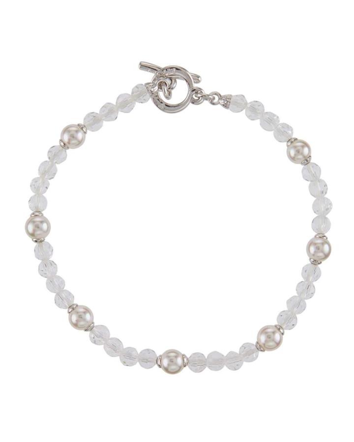 Pearl & Crystal Bracelet,