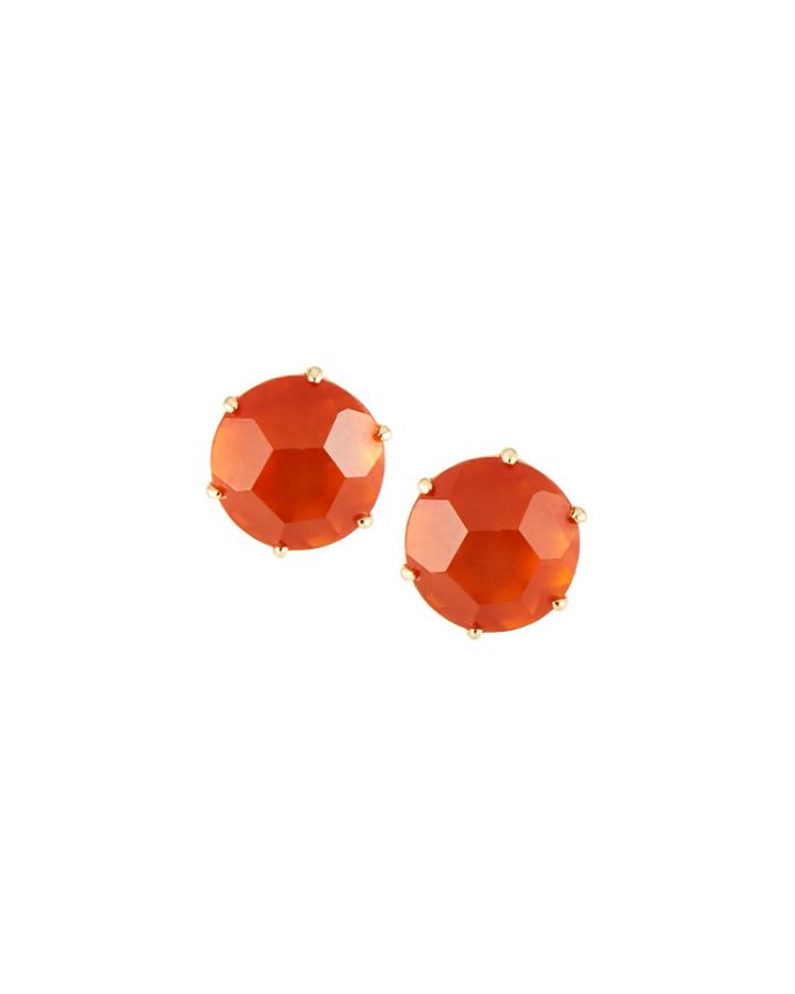 Rock Candy&reg; Medium Round Stud Earrings In Citrine/agate Triplet