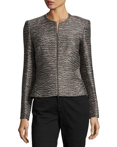 Irene Tweed Two-zip Jacket,