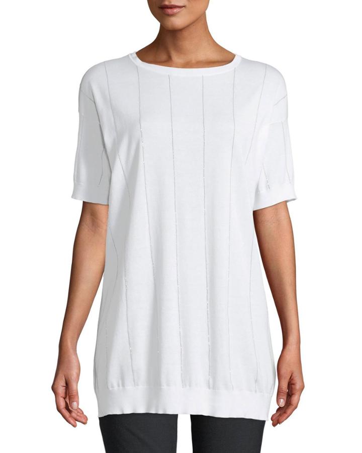 Monili-striped Short-sleeve