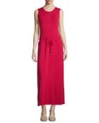 Vacation Drawstring-waist Column Dress
