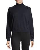 Cashmere Drop-shoulder Turtleneck