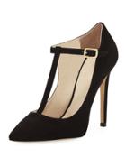 Lara Suede T-strap Pump