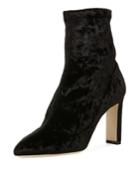 Louella Stretch-velvet Bootie