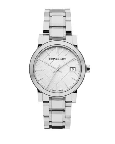 34mm Stainless Steel Watch With