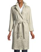 Delcy Embroidered Trench Coat