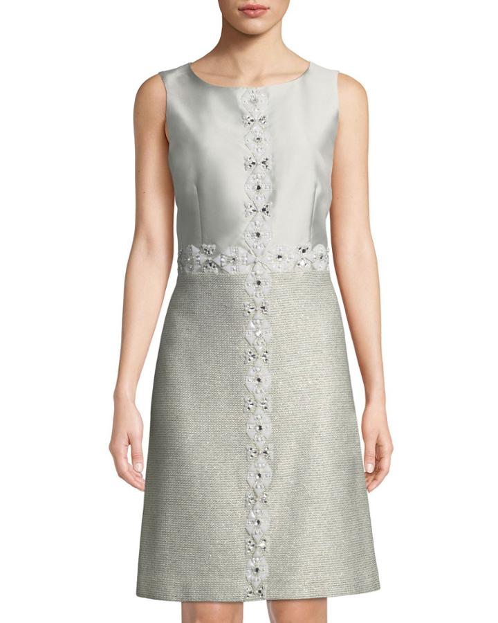 Jasmine Hand-beaded A-line Dress