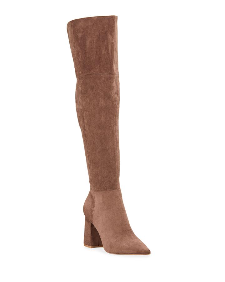 Tall Stretch Microsuede Boots