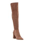 Tall Stretch Microsuede Boots