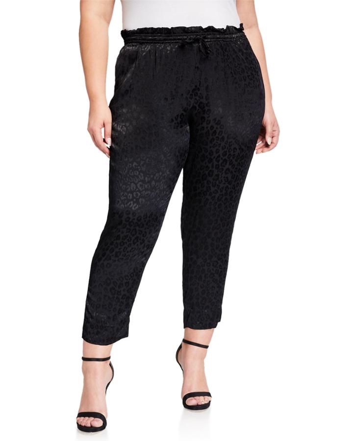 Plus Size Shelle Leopard Jogger Pants
