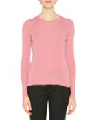 Long-sleeve Cashmere-silk Knit