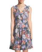 Penelope Floral Fit-and-flare Dress