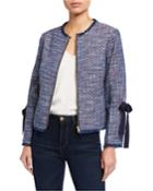 Zip Front Boucle Jacket