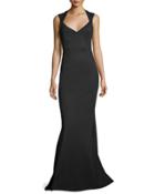 Ottoman Jersey Fishtail Gown