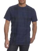 Colton Hall Plaid Embroidered Crewneck T-shirt