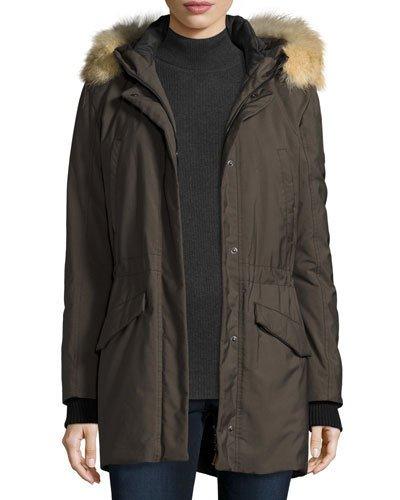 Hooded Oxford Coat,