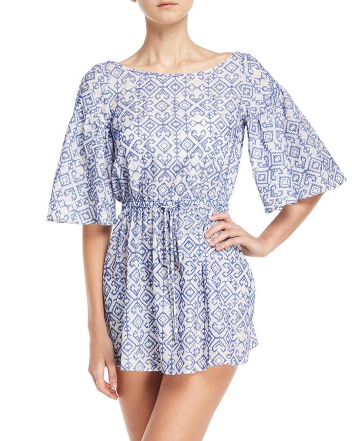 Lynda Boat-neck Elbow-sleeve