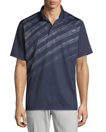 Pixelated Striped Polo