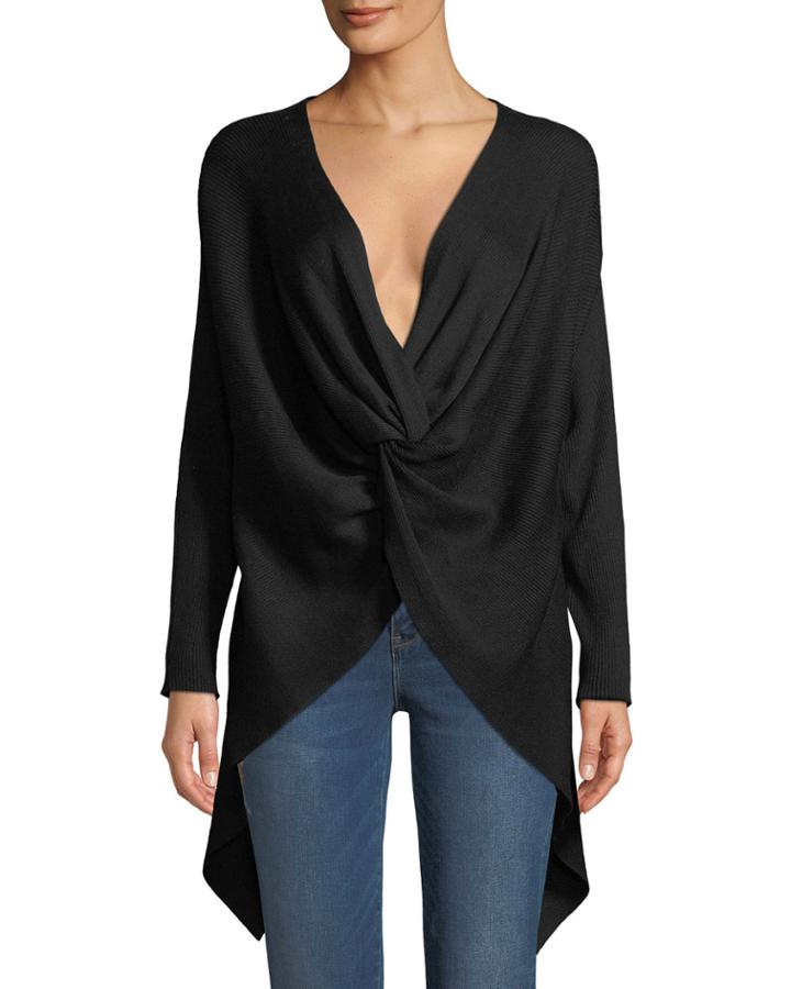 Faux-wrap Knotted