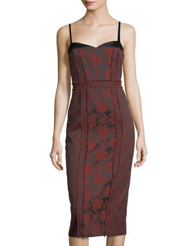 Marsolais Floral Jacquard Dress